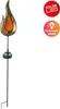 Näve Leuchten LED Solar Erdspieß "FLAMME" H: 84cm LED Solar Produktbild-Vorschau 2