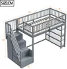Letto a castello Merax 90x200 cm in legno massello con Anteprima dell’immagine prodotto 5
