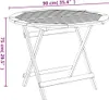 vidaXL Table de jardin pliante Ø 90x75 cm bois massif Voir les images du produit 14