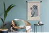 MuchoWow® Wandteppich Wandbehang Palme - Pastell - Blau - Produktbild-Vorschau 5