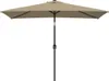 vidaXL Ombrellone con asta in metallo 300x200 cm Taupe Anteprima dell’immagine prodotto 1