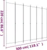 "im Angebot" 6-tlg. Paravent Anthrazit 300x220 cm Stoff - Produktbild-Vorschau 8