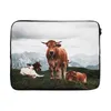 MuchoWow® Laptop Hülle 17 Zoll Laptoptasche Tiere - Kuh - Produktbild-Vorschau 1