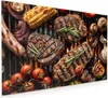Küchenrückwand Spritzschutz Glas mit Motiv Grillplatte 40 x Produktbild-Vorschau 1