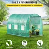 SucceBuy 10 x 7 x 7 ft tunelový skleník, přenosný skleník Náhled obrázku produktu 2