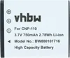 vhbw Akku kompatibel mit Casio Exilim EX-FC200S, EX-ZR20, Produktbild-Vorschau 3