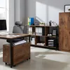 Relaxdays Regal Industrial, 6 Fächer, Holzoptik, Vintage Produktbild-Vorschau 5
