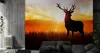 Muralo XXL Selbstklebende FOTOTAPETE Hirsch Sonnenaufgang Produktbild-Vorschau 3