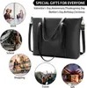 NUBILY Handtasche Damen 15.6 Zoll Kunstleder Schwarz Groß Produktbild-Vorschau 6
