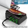 X9 100 W 8-Port-Ladestation USB-Ladegeraet-Hub Kabellose Produktbild-Vorschau 3