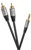 celexon 2x Cinch auf 3,5mm Stereo Klinke Audiokabel 1,0m - Produktbild-Vorschau 1
