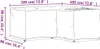 vidaXL Gartenmöbel-Abdeckung in L-Form 12 Ösen 185x185x90 Produktbild-Vorschau 10