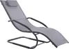 Wave Lounger – Aluminium – Grau Auf Matt Schwarz Produktbild-Vorschau 1