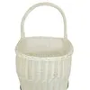 Grand panier de transport en osier blanc avec roulettes Voir les images du produit 8
