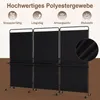 COSTWAY 3-delige roomdivider op wielen, inklapbare Productafbeelding-voorbeeld 4