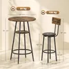 Set da bar con tavolo e 2 sgabelli, struttura in metallo, Anteprima dell’immagine prodotto 3