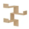 DECORTIE Luksa Eckwandregal Modernes Bücherregal Eiche 60 x Produktbild-Vorschau 3