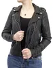 Damen Lederjacke Biker 513 – schwarz / S Produktbild-Vorschau 3