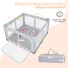 COSTWAY 127x127 cm Laufstall Baby faltbar, Laufgitter mit Produktbild-Vorschau 3