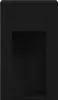 A black computer cabinet with an open compartment in the center. Podgląd zdjęcia produktu