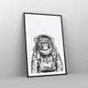 Gerahmtes Poster - Schwarzer Rahmen - Schimpanse Astronaut Produktbild-Vorschau 8