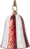 Campana decorativa Clayre & Eef Ø 28x39 cm in metallo rosso Anteprima dell’immagine prodotto 2
