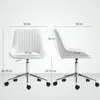 HOMCOM Bürostuhl ohne Armlehnen, ergonomischer Bürostuhl Produktbild-Vorschau 5