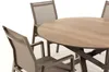 Outdoor-Essset mit rundem Tisch Ø120 cm und 4 stapelbaren Produktbild-Vorschau 4