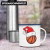 Trendation - Basketball Weihnachten Emaille Tasse Geschenk Produktbild-Vorschau 4