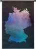 MuchoWow® Wandteppich Wandbehang Karte - Deutschland - Produktbild-Vorschau 1