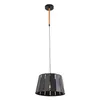 RGB LED Pendelleuchte, schwarz braun, Holzoptik, D 35 cm Produktbild-Vorschau 7
