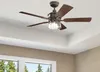 Großer LED Outdoor Deckenventilator mit Lampe, Deckenlüfter Produktbild-Vorschau 1