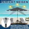 Parasol rond de jardin QEENTOE, diamètre 300 cm, à Voir les images du produit 4