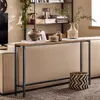 A console table with decorative items placed on it, set in a living room environment. Podgląd zdjęcia produktu