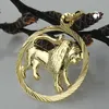 Anhänger 15mm Sternzeichen Löwe 9Kt GOLD gold 15mm Produktbild-Vorschau 2