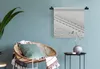 MuchoWow® Wandteppich Wandbehang Weißer Lederhintergrund Produktbild-Vorschau 5