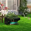 QEENTOE Stahl Mähroboter Garage 70 x 60 x 43 cm, Anthrazit Produktbild-Vorschau 9