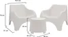 Dmora Garten Lounge Set Cormons Weiß, 2-Sitzer mit Tisch Produktbild-Vorschau 3