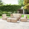 Juskys Polyrattan Gartenmöbel Set Salou - Lounge für 6 Produktbild-Vorschau 13