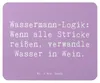 Mr. & Mrs. Panda Mauspad Spruch Wassermann Logik - Produktbild-Vorschau 1
