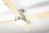 Deckenventilator Saturn Nickel 132 cm mit Beleuchtung und Produktbild-Vorschau 1
