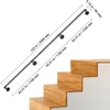 SucceBuy 11ft rúrkové schodiskové zábradlie, 440lbs nosnosť Náhľad obrázku produktu 7