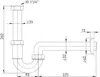 ASW Röhrengeruchverschluss 1 1/4" x 32mm für Waschbecken Produktbild-Vorschau 2