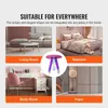 Collage of four different room settings showcasing a small acrylic table in a living room, bedroom, study room, and foyer. Anteprima dell’immagine prodotto