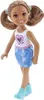 A full-body shot of a Barbie Chelsea doll standing against a white background. Podgląd zdjęcia produktu