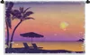 MuchoWow® Wandteppich Wandbehang Strand - Stuhl - Produktbild-Vorschau 1