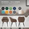 ML-Design sada 4 jedálenských stoličiek s podrúčkami a Náhľad obrázku produktu 7