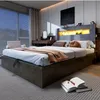 Estructura de cama de madera Merax, 140x200 cm, con espacio Vista previa de la imagen del producto 7