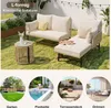 Flieks Gartenlounge Set 6-Sitzer, Gartenmöbel Sets mit 2 Produktbild-Vorschau 6