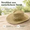 Strohhut aus natürlichem Stroh für Erwachsene – Sommerhut Produktbild-Vorschau 2